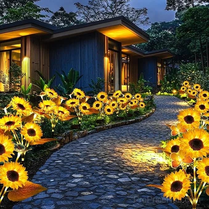 Solar LED Sunflower Garden Lights - View 9
