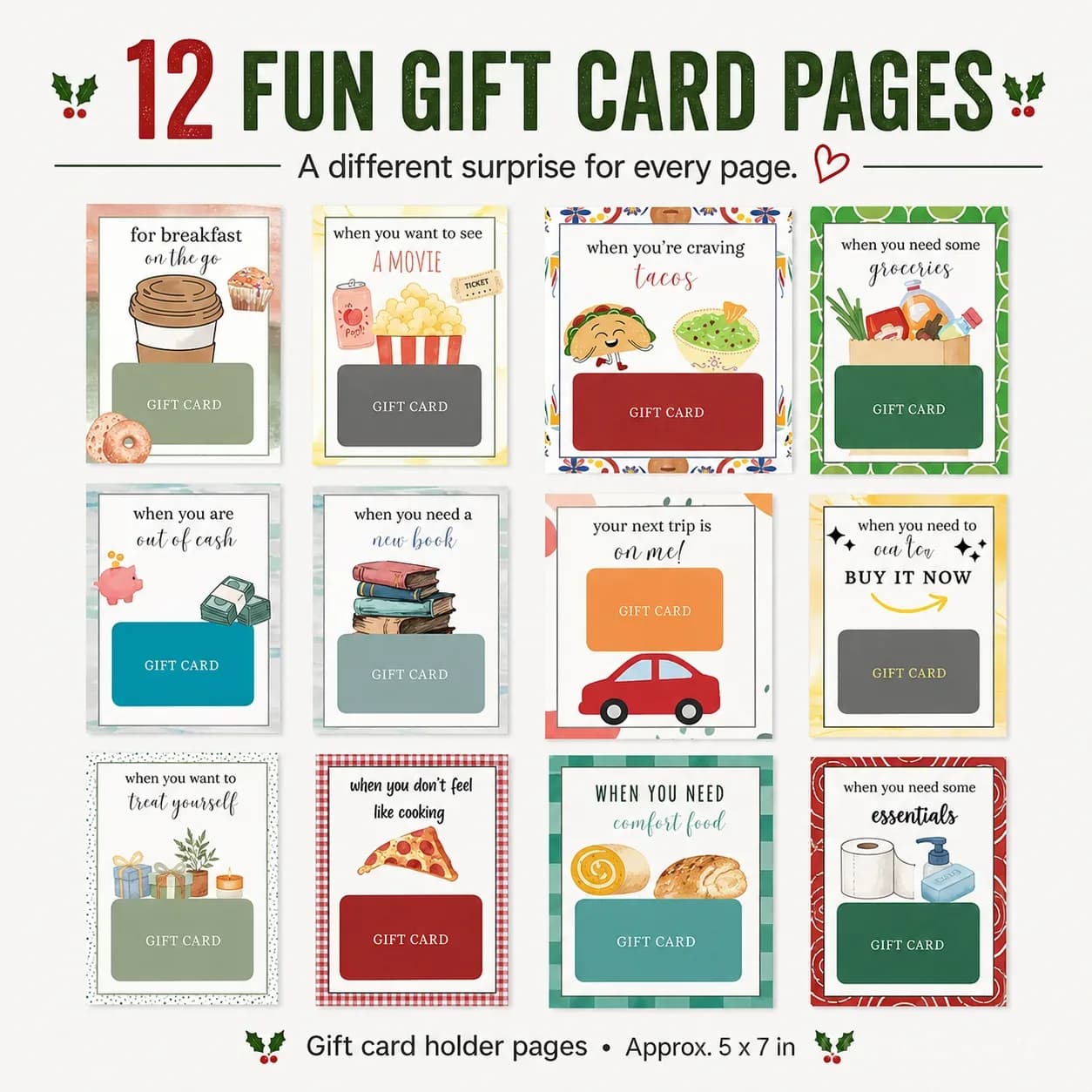 Christmas Gift Card Book 🎄 - View 2