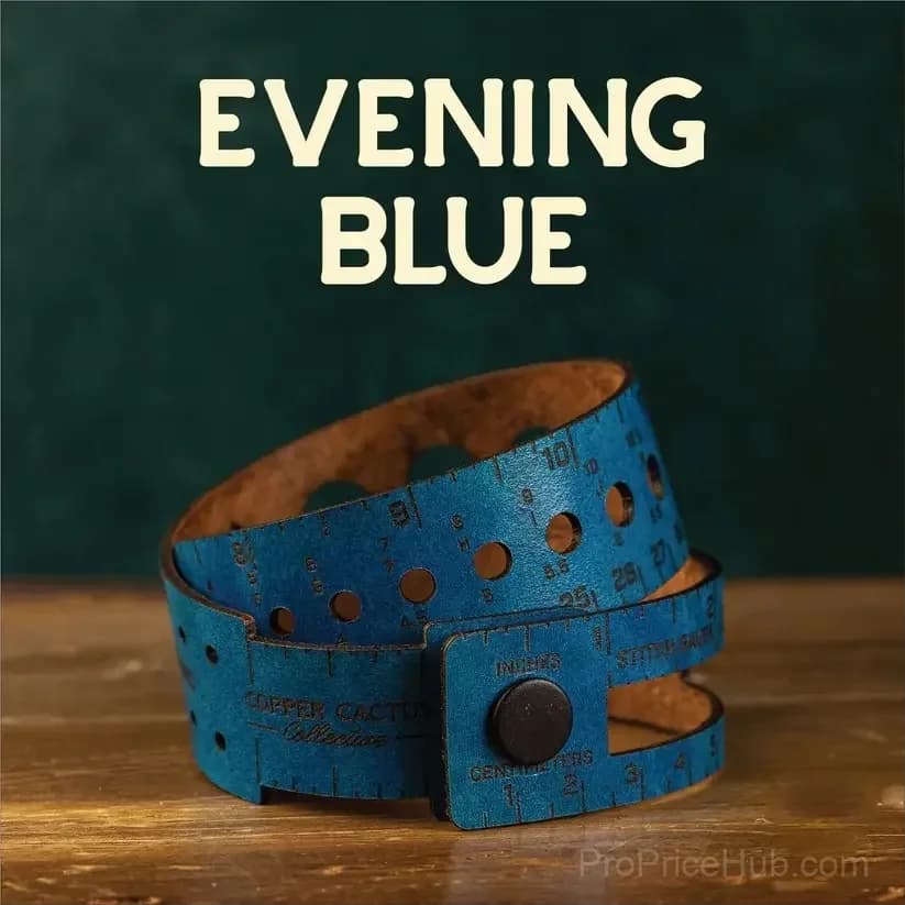 Crafters' Multi-Wrap 7-in-1 Leather Measuring Tool, Evening Blue - View 1