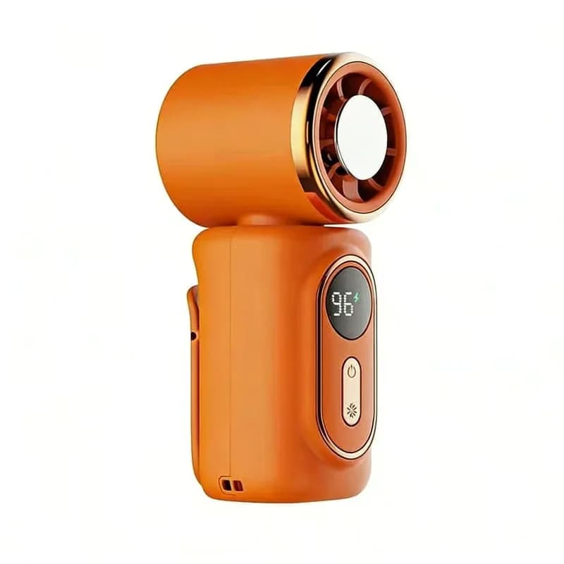 Mini Portable Handheld Clip-On Fan, Black - View 6