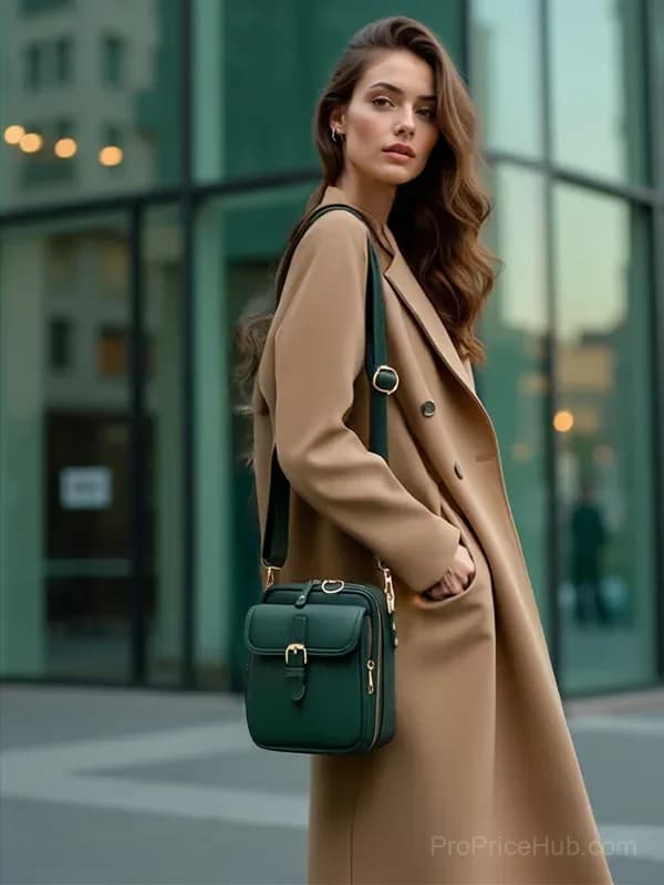 Brown Leather Crossbody Bag - View 2