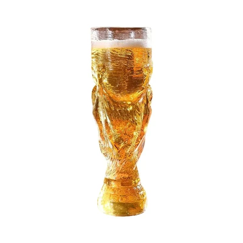 Small Soccer Trophy-Style Beer Glass for Soccer Fans - View 2