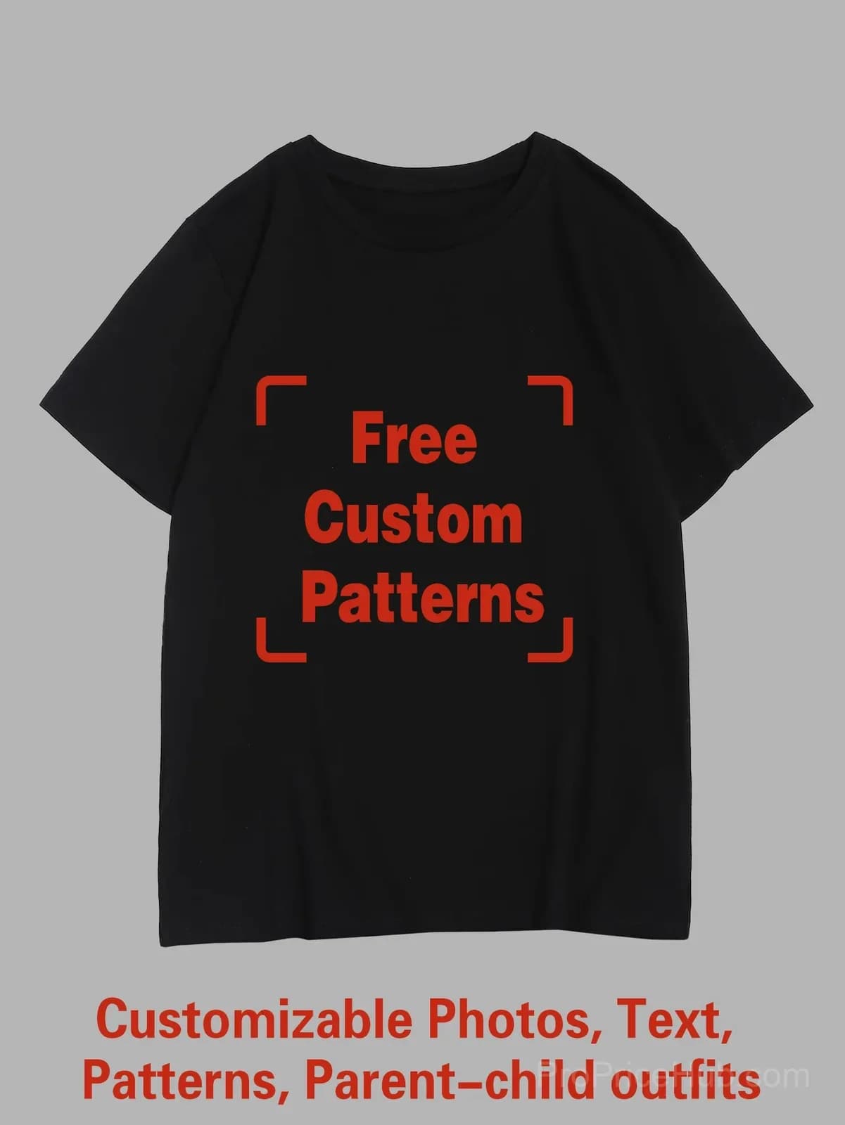 Custom Big & Tall T-Shirt – Photo, Text, Logo - View 1