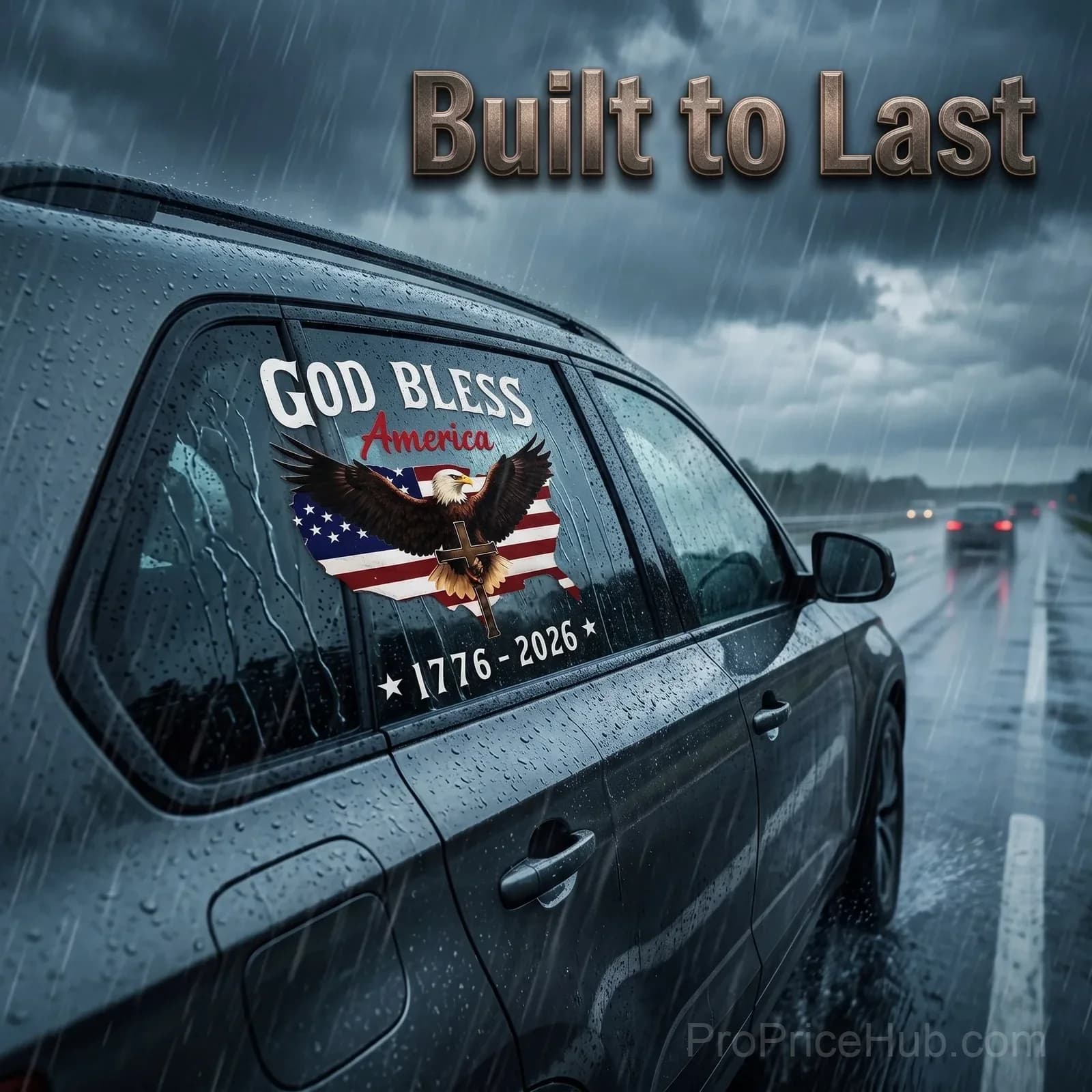God Bless America 2026 Semicentennial Sticker Decal - View 3