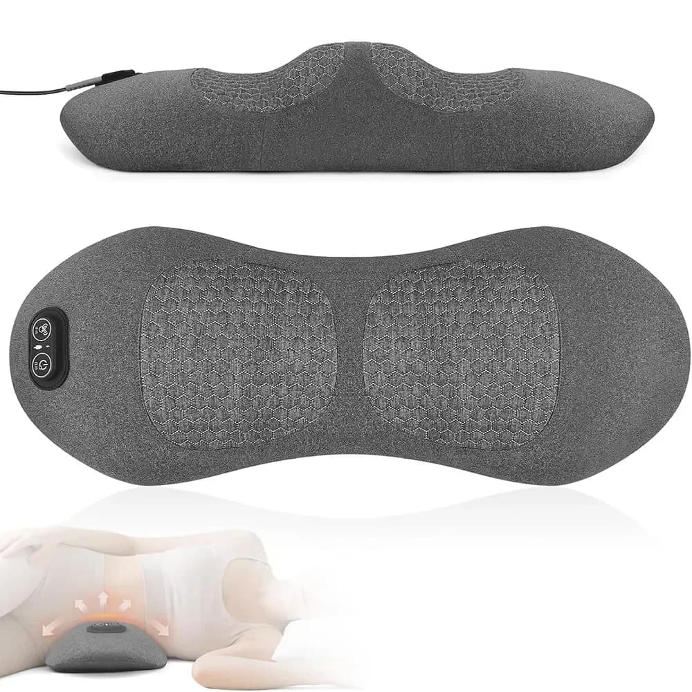 Heated Lumbar Support Pillow with Electric Massage - View 1
