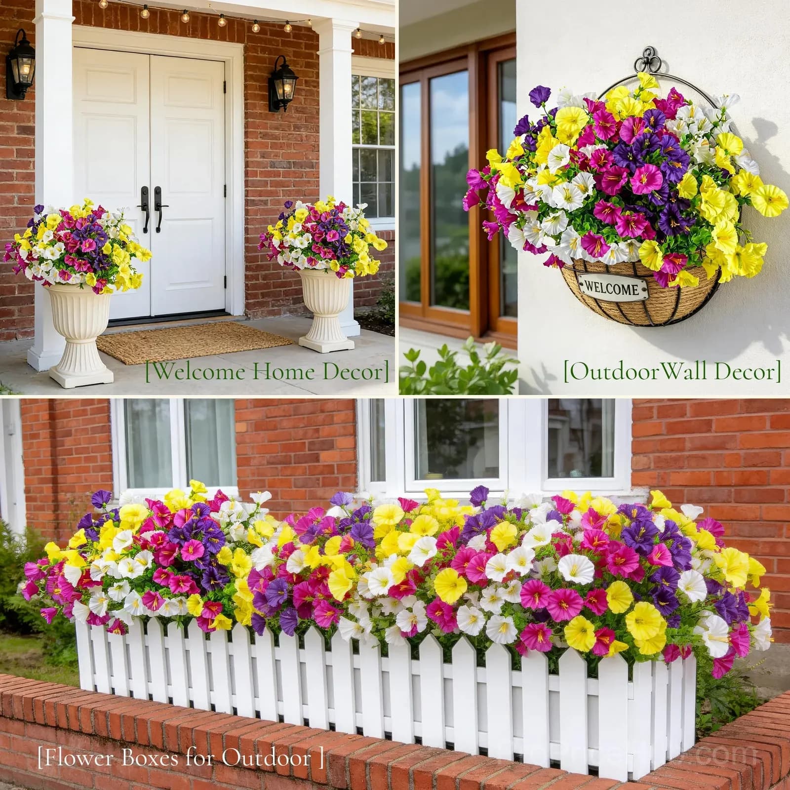 UV Resistant Artificial Petunias Flowers - View 28