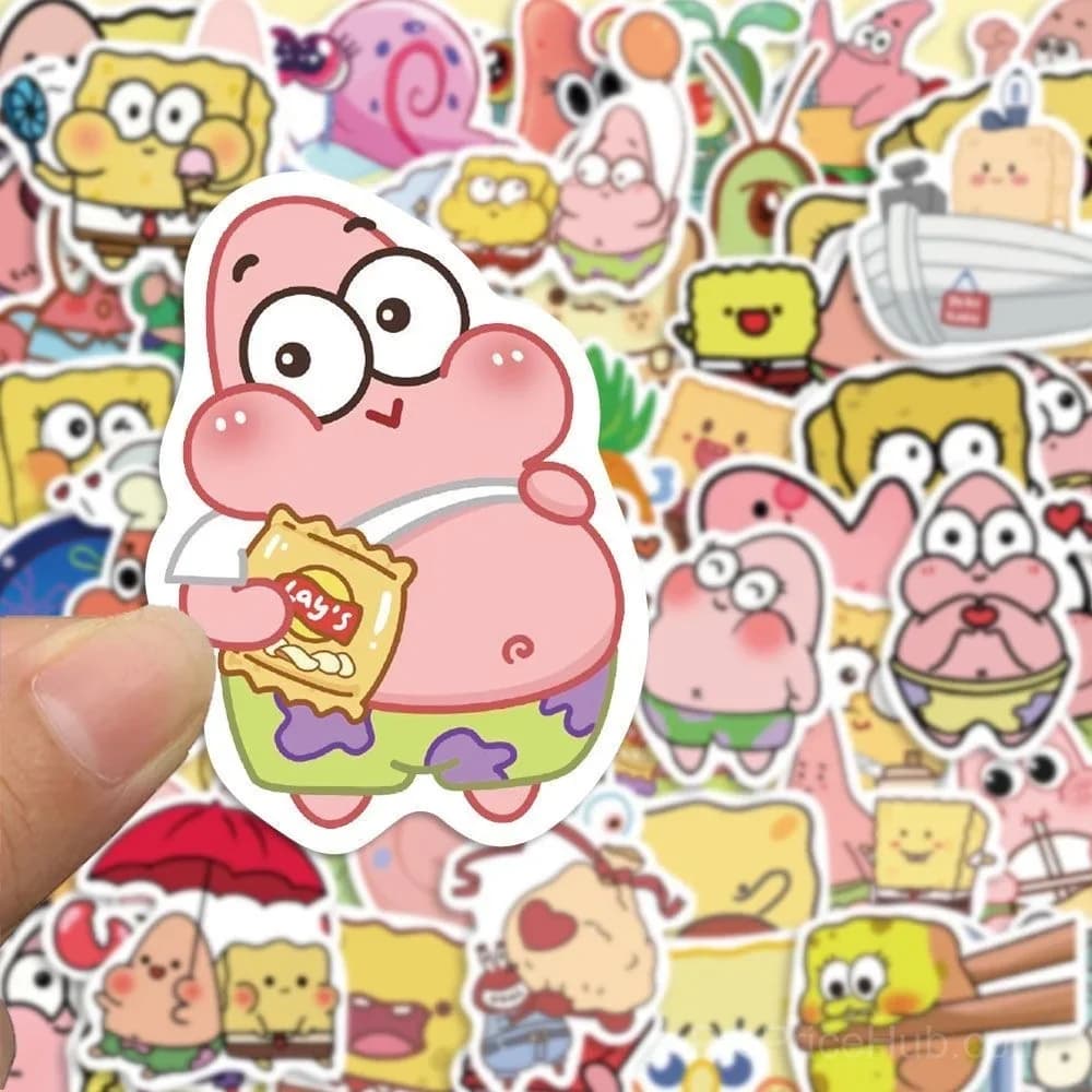 SpongeBob SquarePants Stickers - Cute DIY - View 4