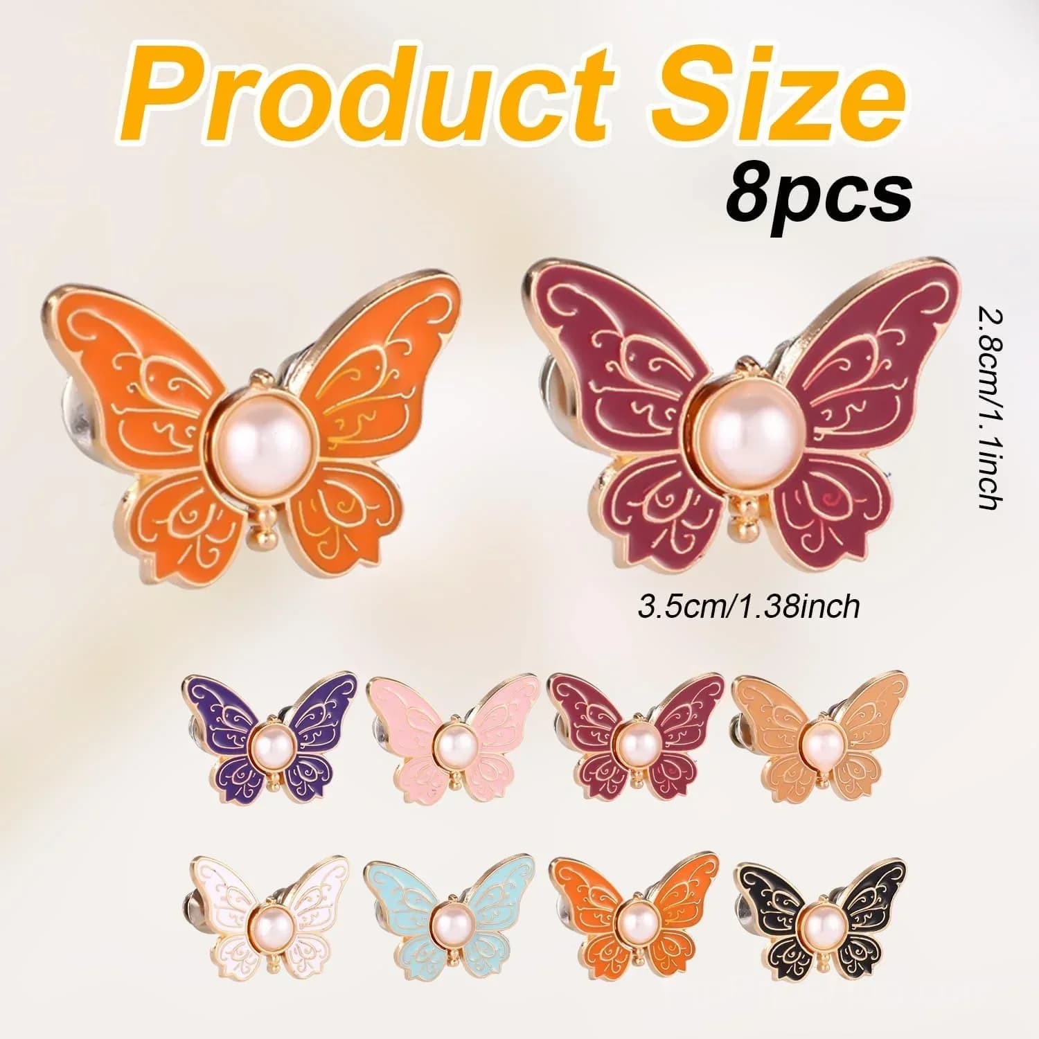 8-Piece Butterfly Pants Waist Tightener Set - View 7