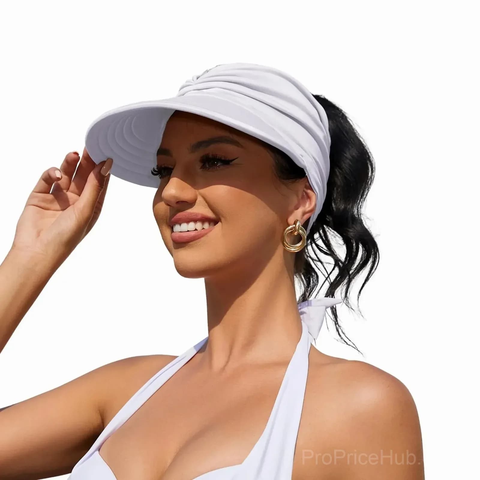 Women's UPF 50+ UV Protection Sun Visor Hat - View 1