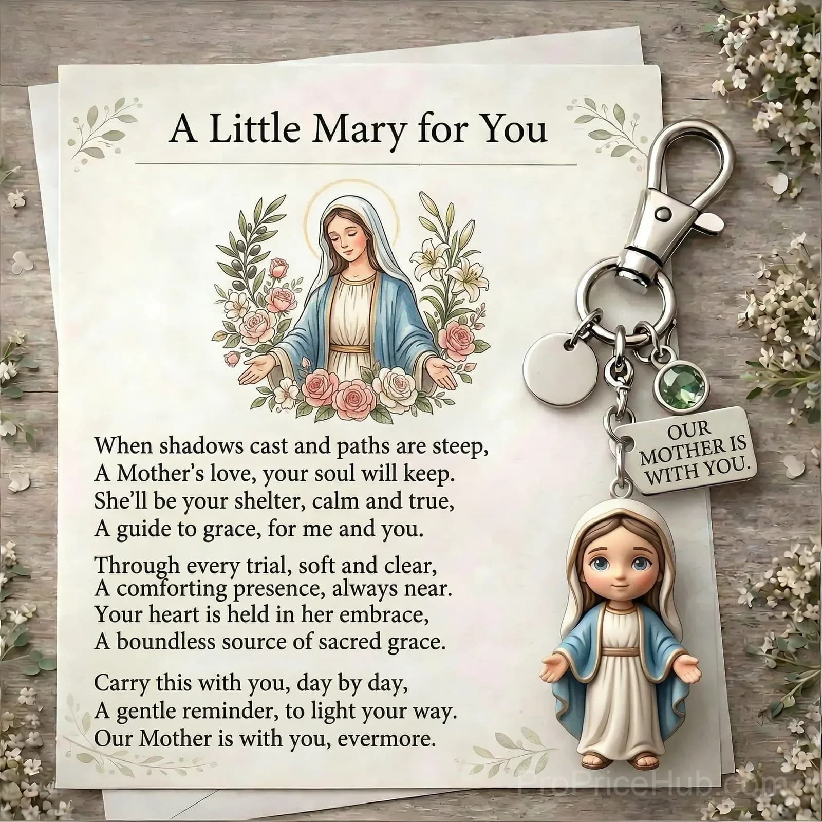 A Little Jesus for You - Pocket Keychain & Poem Card Gift Set - View 4