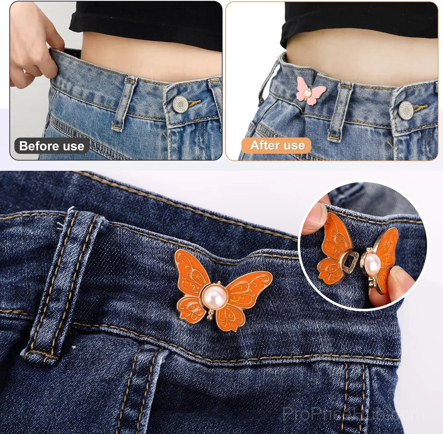 8-Piece Butterfly Pants Waist Tightener Set - View 5