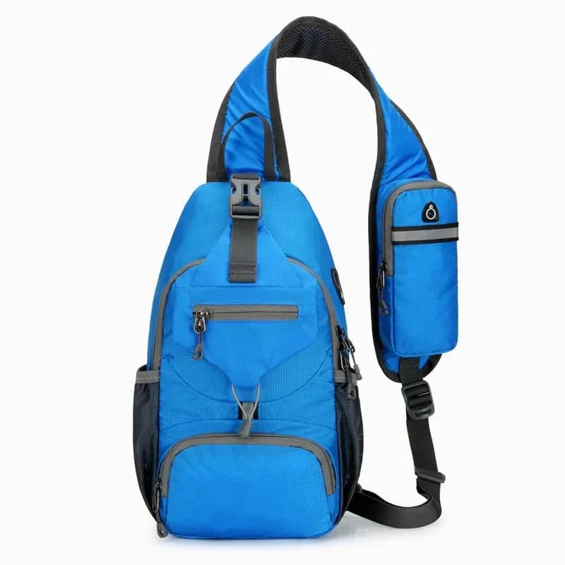 Packable Small Crossbody Sling Backpack with Side Pouch - Main
