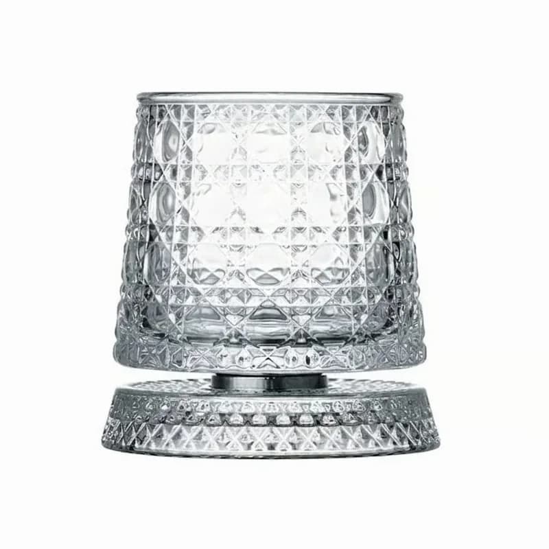 Starry Lattice Spinning Whiskey Glass Tumbler - Main