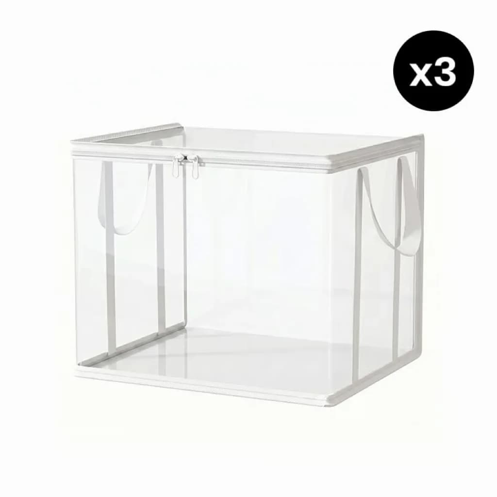 Heavy-Duty Clear PVC Storage Bag, Black Trim, 1 Pack - View 6