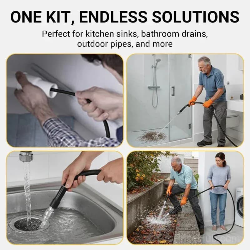 Triple-Layer Burst-Proof PVC & Stainless Steel Hose with Universal Connector - View 7