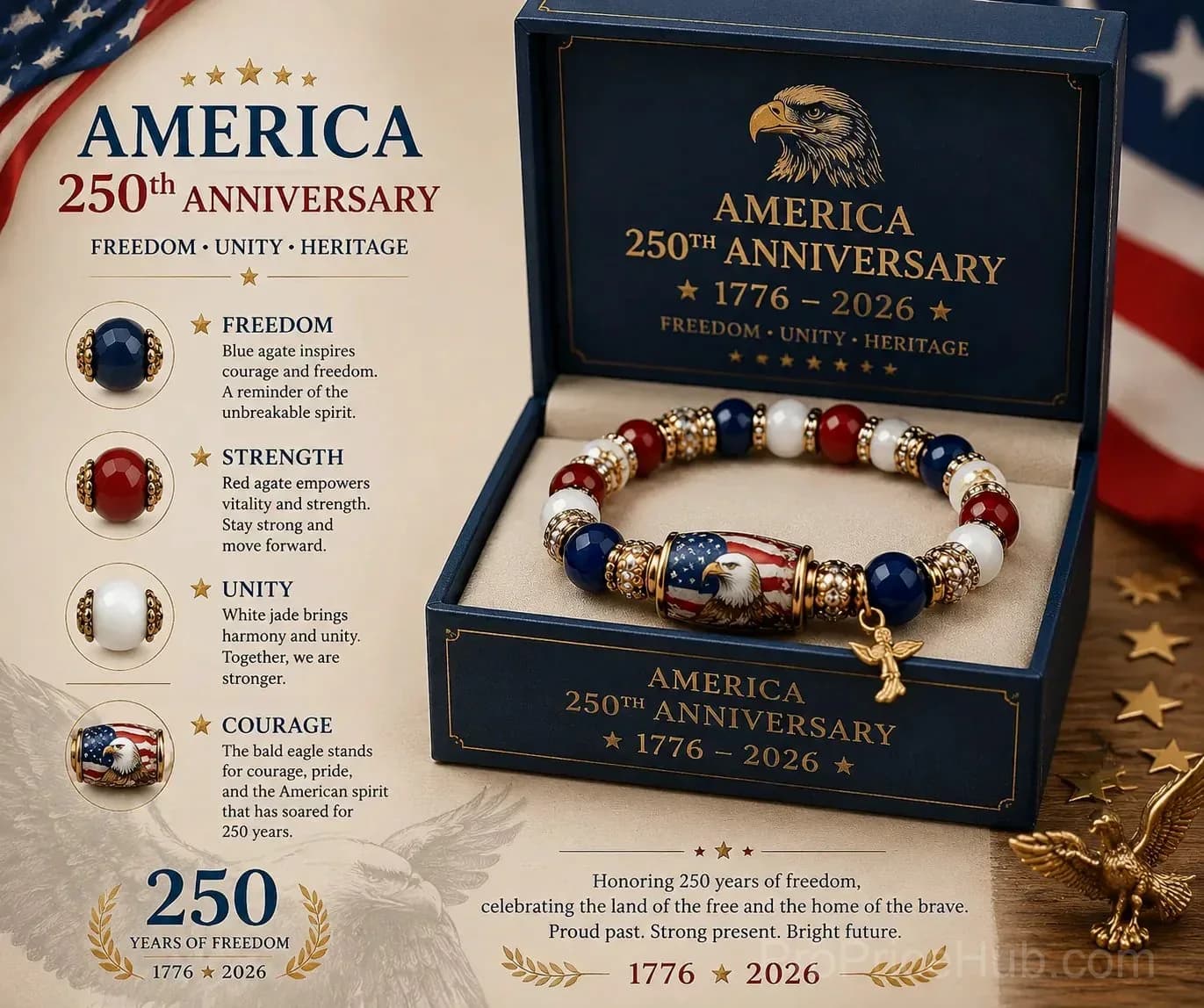 USA 250th Anniversary Limited Edition Jewelry Collection - View 3