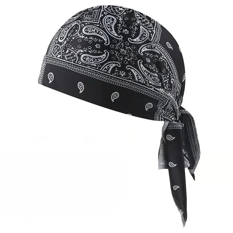 Elastic Cycling Sports Cap Hat - Navy Blue - View 3