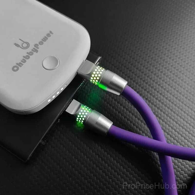 100W Fast Charging Cable with RGB Glow - View 4
