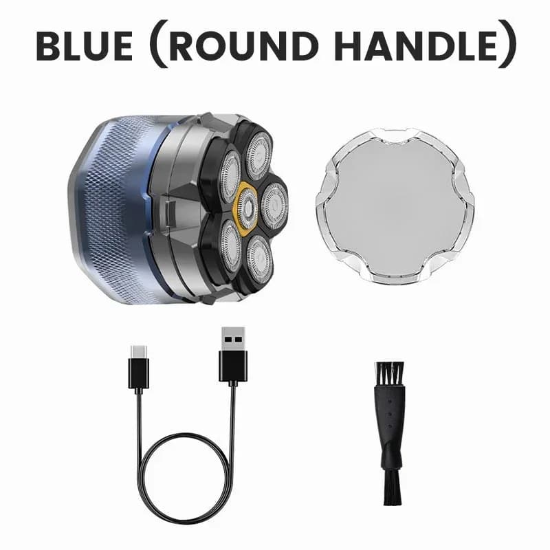 6D Waterproof Razor Kit with Round Handle, Blue - View 1
