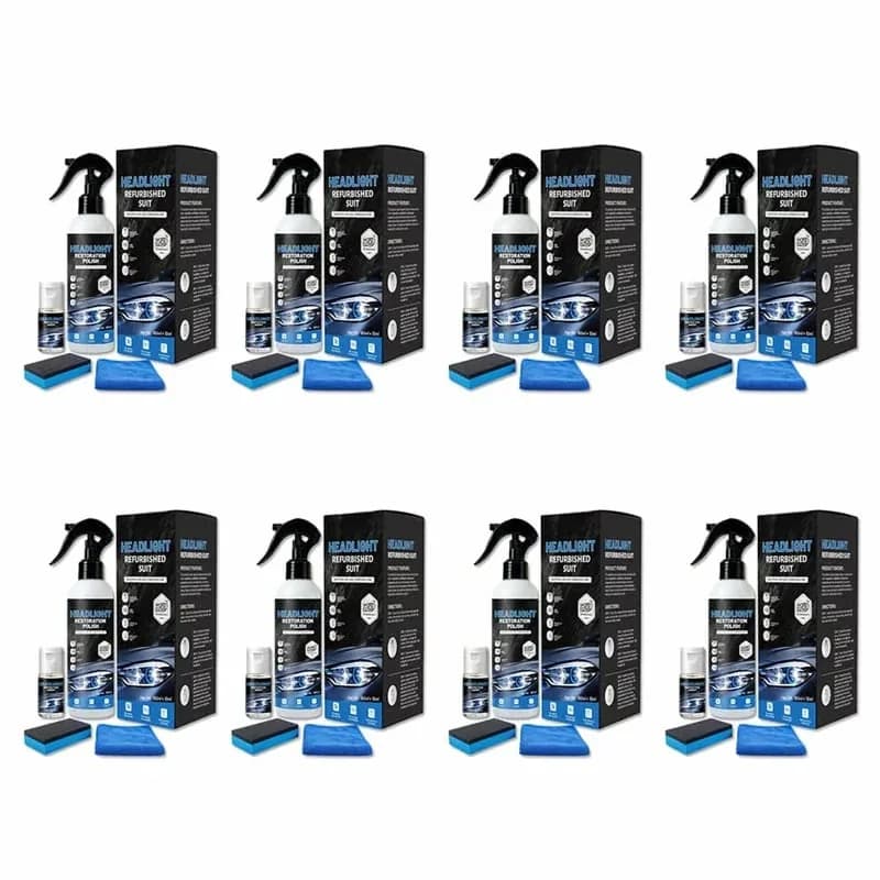 Headlight Restoration Polish Kit, 180ml with Towel & Eraser - View 5