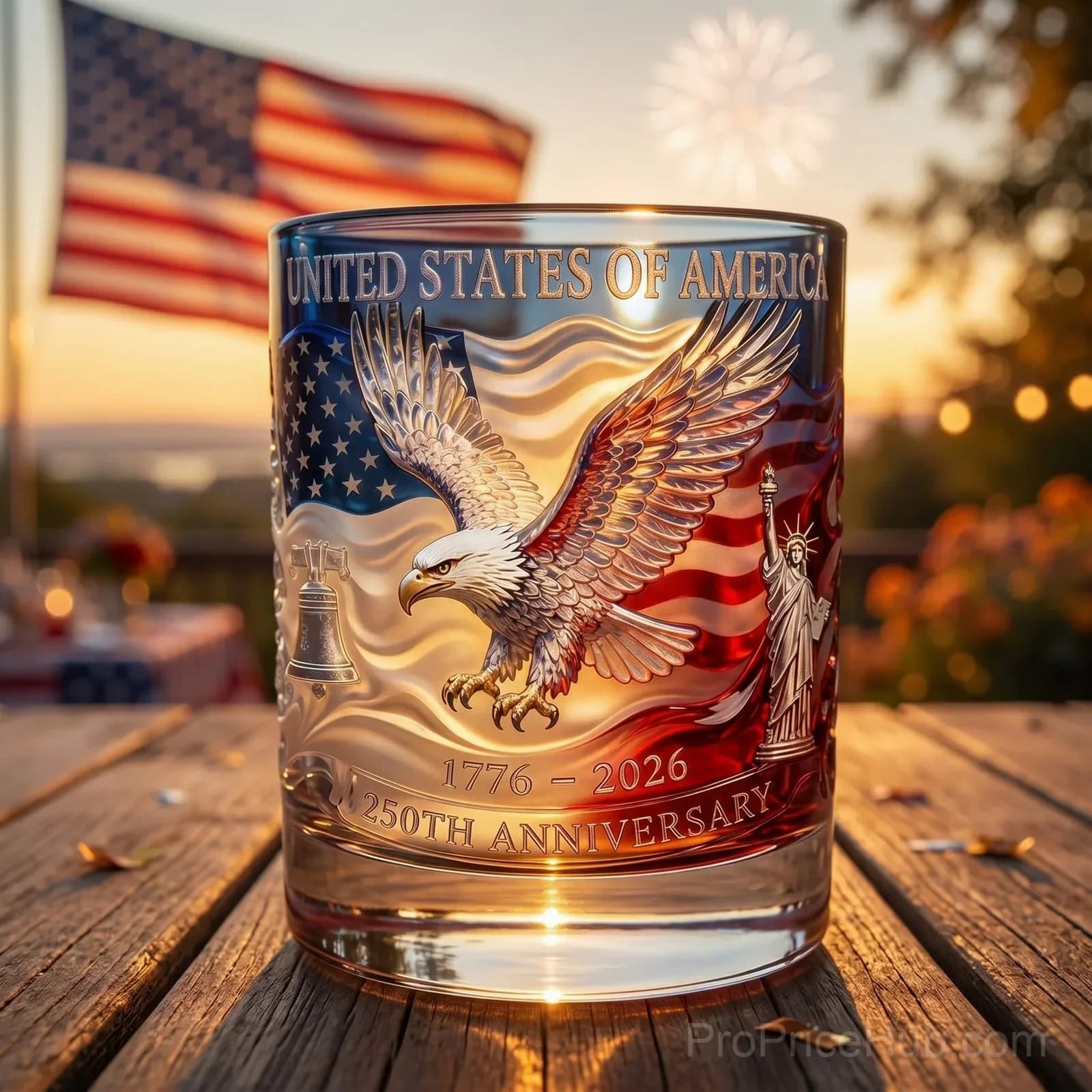 2026 USA 250th Anniversary Commemorative Glass – 1776-2026 Heritage Edition - View 3