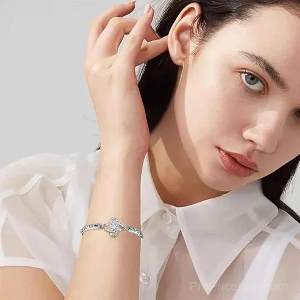Lucky Four-Leaf Clover Bracelet – Friendship & Luck Charm - View 9