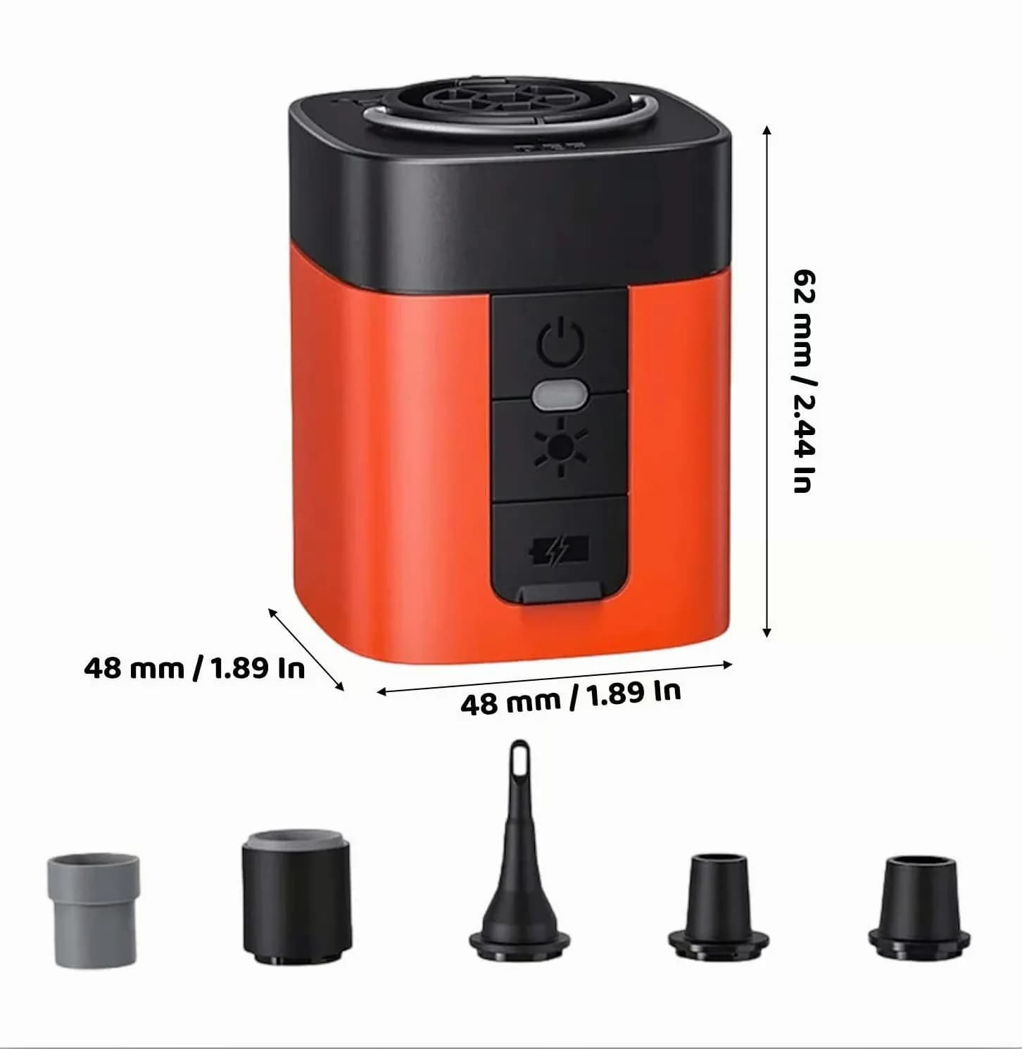 Mini Air Pump Set with Air Pump and 5 Nozzles - Main