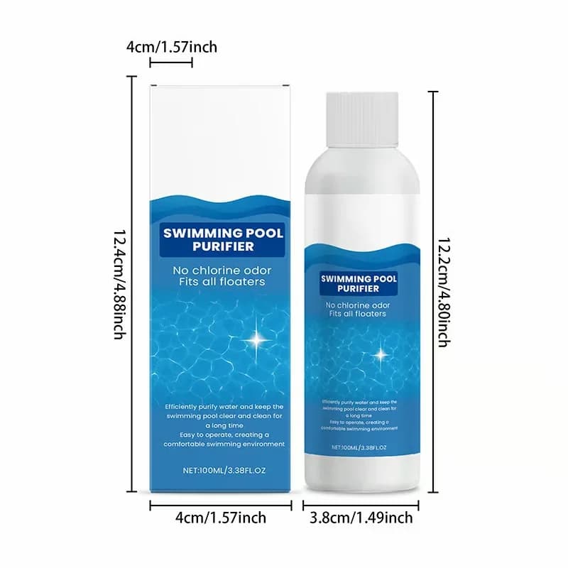 Pool Water Purifier Liquid, 100 mL Bottle - View 4