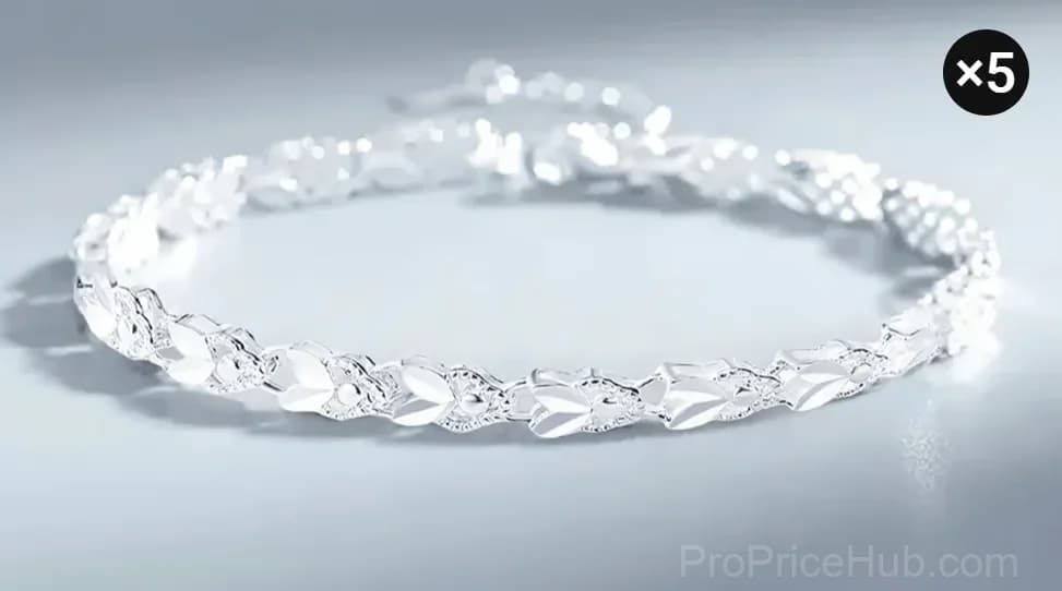 Sparkling Lucky Clover Bracelet, Single - View 26