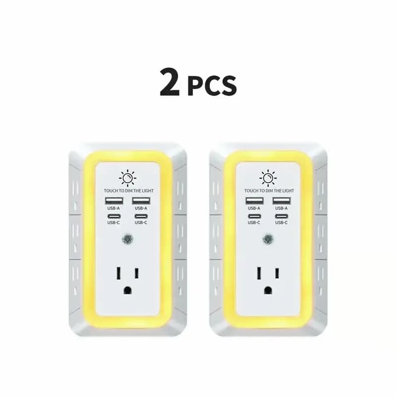 Multi-Outlet Surge Protector Power Hub, 1 Pack - View 2