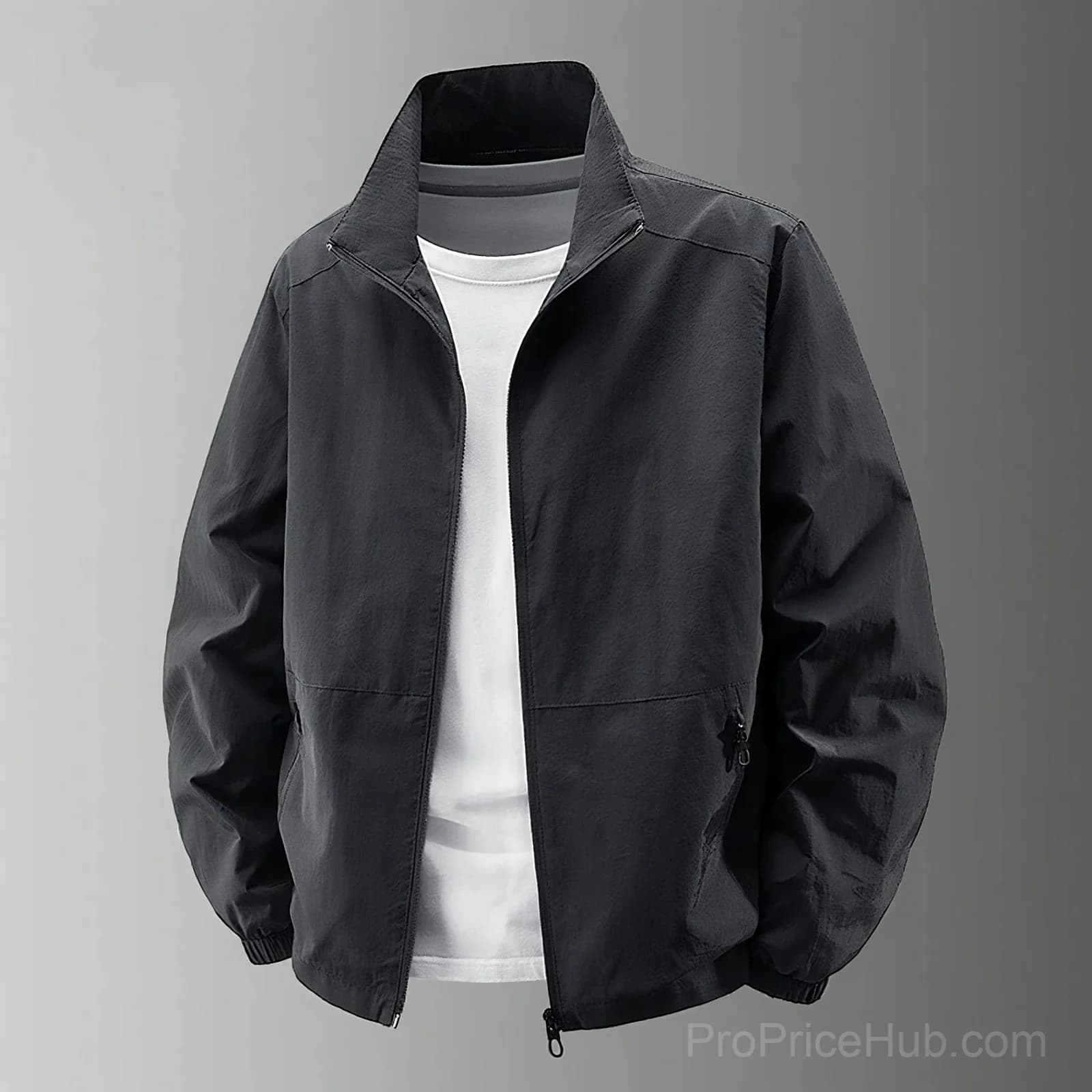 Men's Big & Tall Quick-Dry Standing Collar Outdoor Jacket M-5XL - View 19