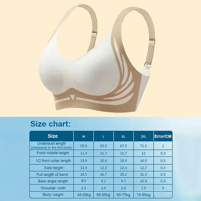Women's Wire-Free Anti-Sagging Push-Up Bra, Green, M (B/C) - View 12