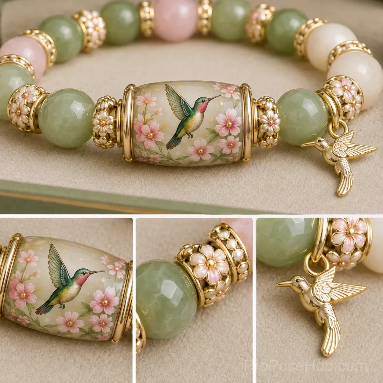 2026 Limited Edition Handmade Bracelet - Love, Peace & Spring Blessings - View 4