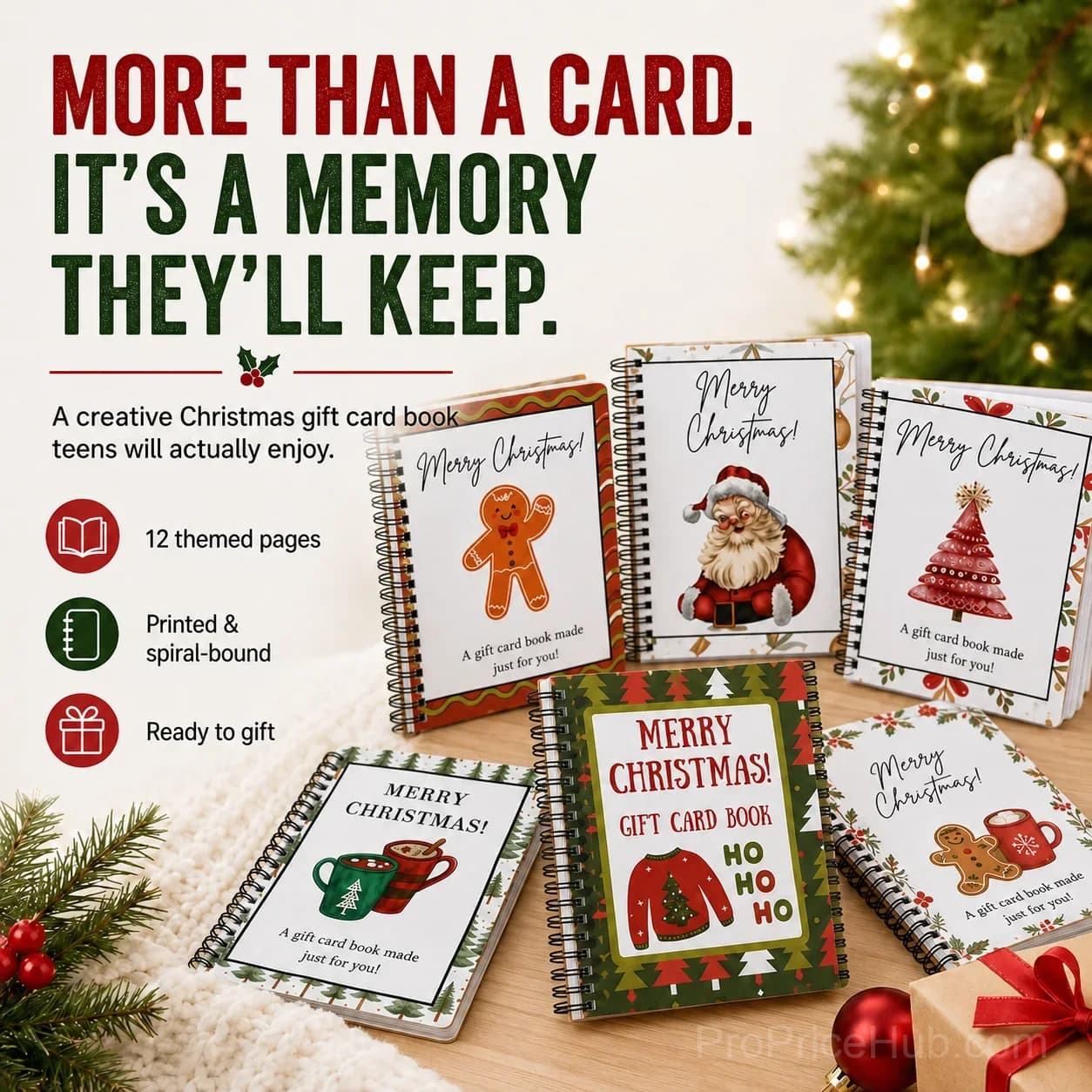 Christmas Gift Card Book 🎄 - View 1