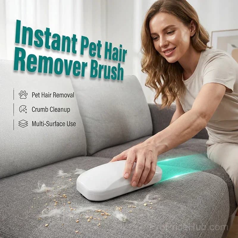 Portable Pet Hair & Crumb Remover Brush - View 1