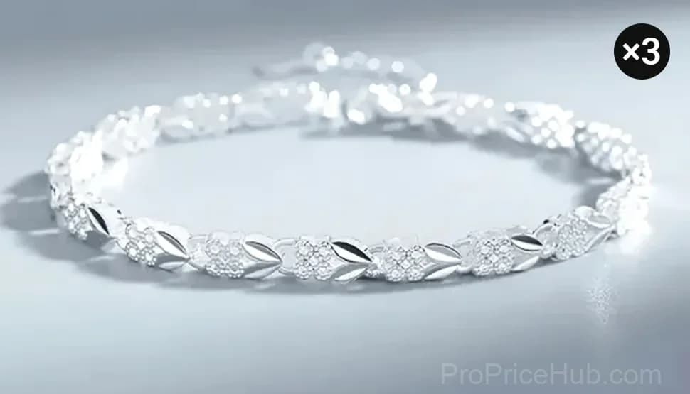 Sparkling Lucky Clover Bracelet, Single - View 16