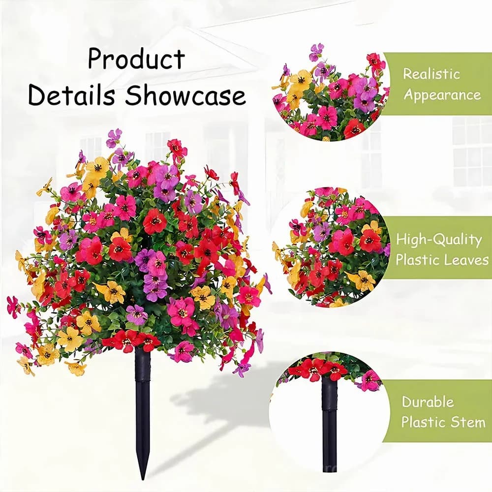 No-Fade Outdoor Hanging Artificial Flowers - View 5