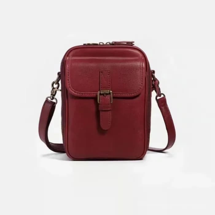 Brown Leather Crossbody Bag - View 16