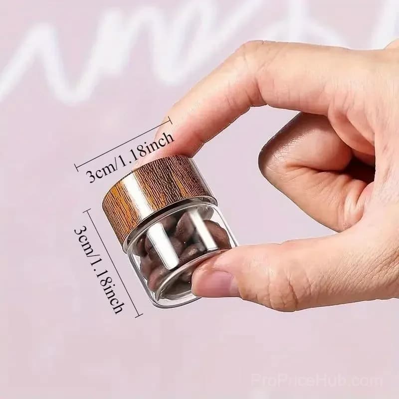 Portable Mini Glass Storage Jars for Organization - View 2