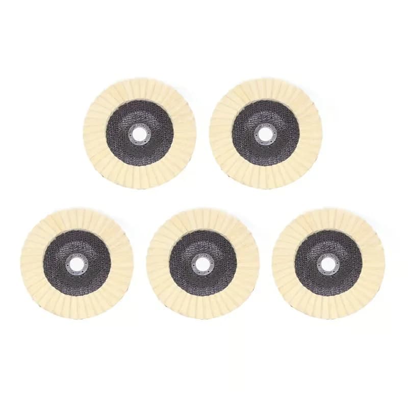 Wool Felt Flap Polishing Discs, 115mm, 2-Pack - Alt