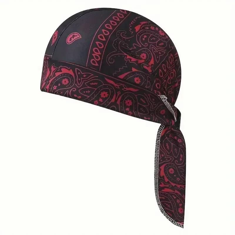 5-Pack Paisley Breathable Tie Back Bandana Skull Caps - View 7