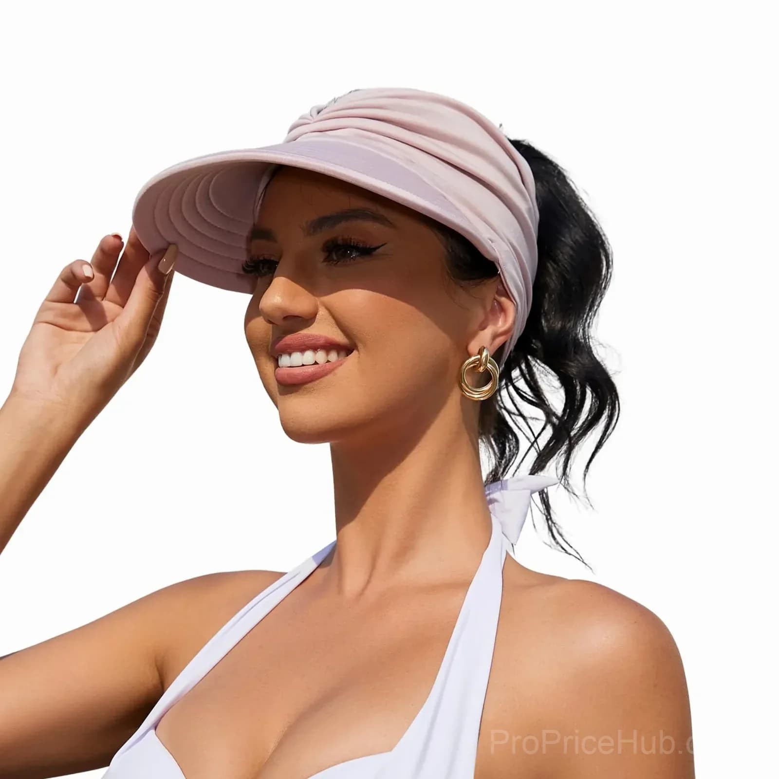 Women's UPF 50+ UV Protection Sun Visor Hat - View 2