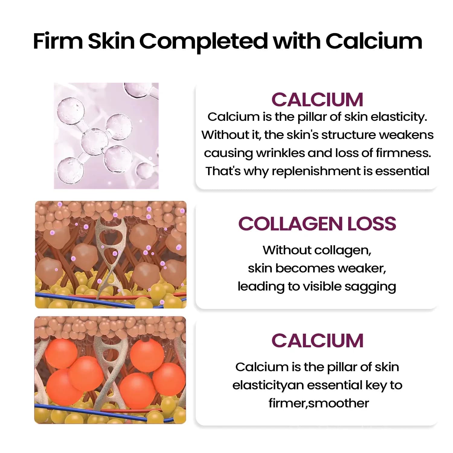 Calcium Collagen Skin Firming Set for Pores and Volume - View 2