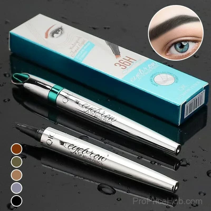 Waterproof Microblading Eyebrow Pen, 4-Fork Tip, Light Brown - View 3