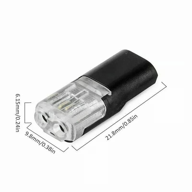 Double-Wire Push-In Electrical Wire Connectors, 100 Pack - View 2