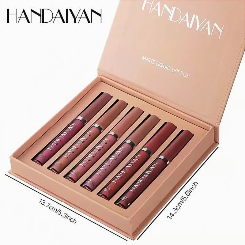 6-Color Long-Lasting Matte Lip Glaze Set - View 1