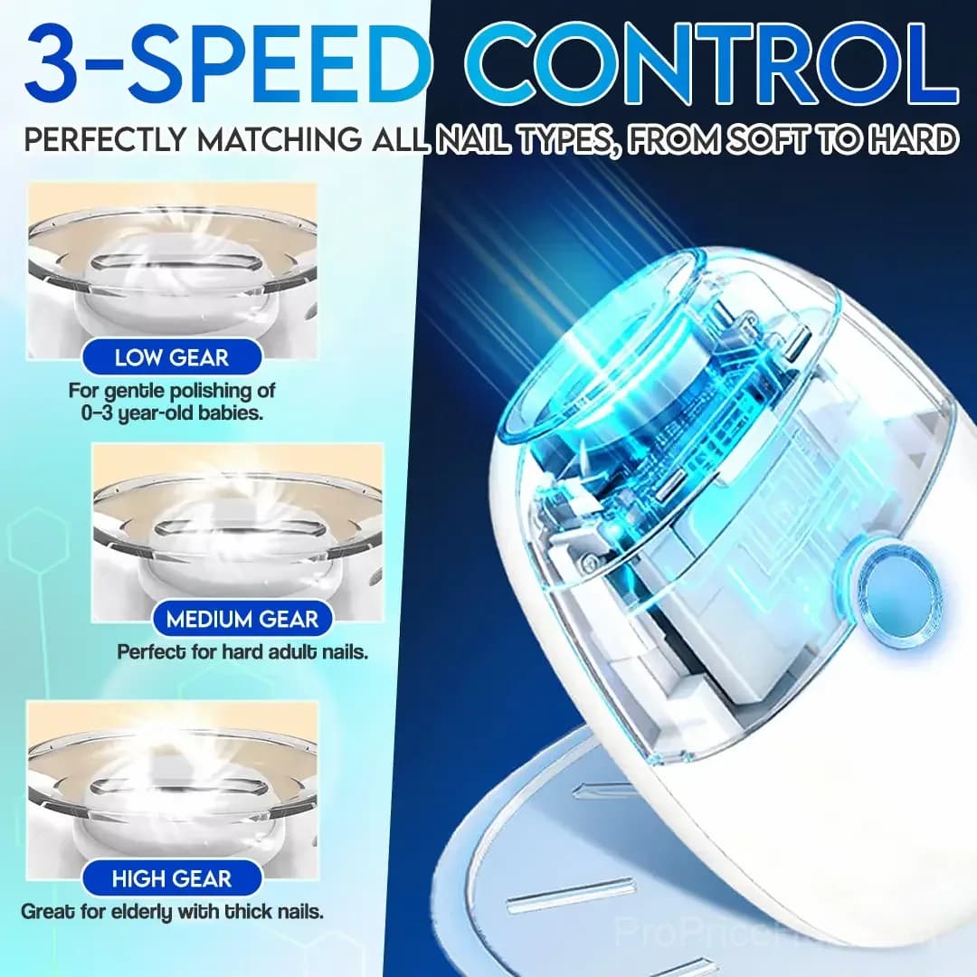Universal Automatic Fingernail Grinder for Adults and Children - View 3