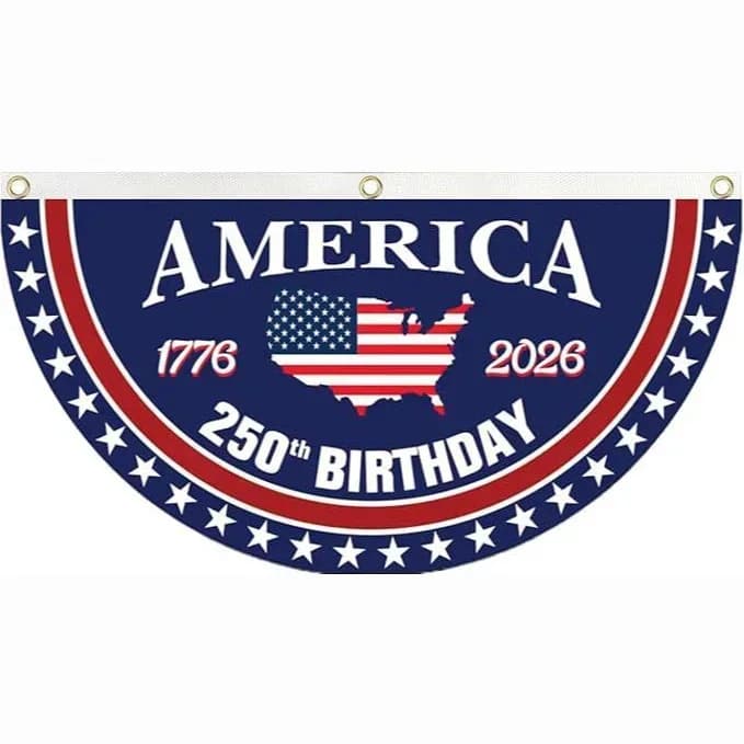 250th Anniversary USA Fan Flag - Buy 1 Get 1 Free - View 5