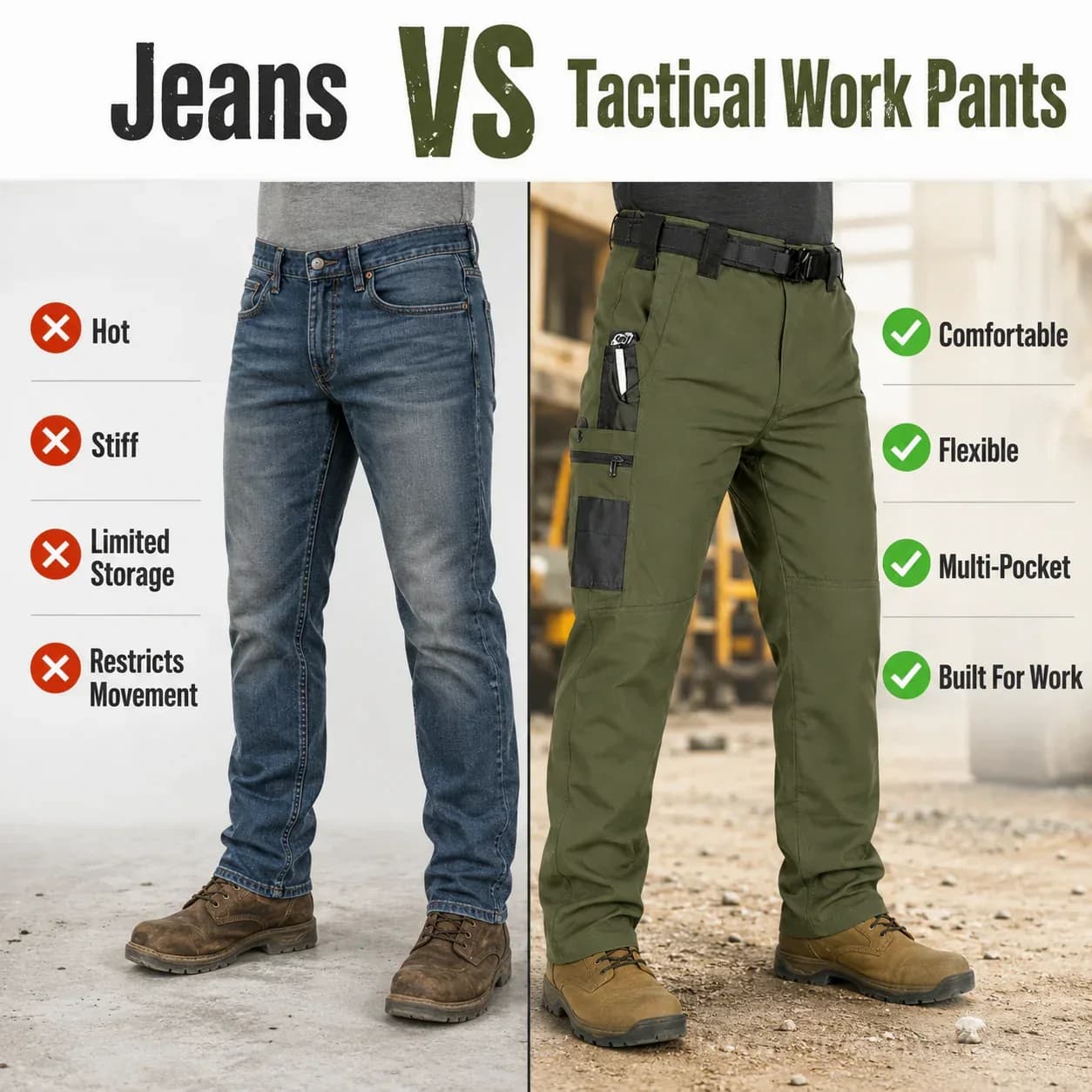 Men's Flame-Resistant Tactical Work Pants - View 2