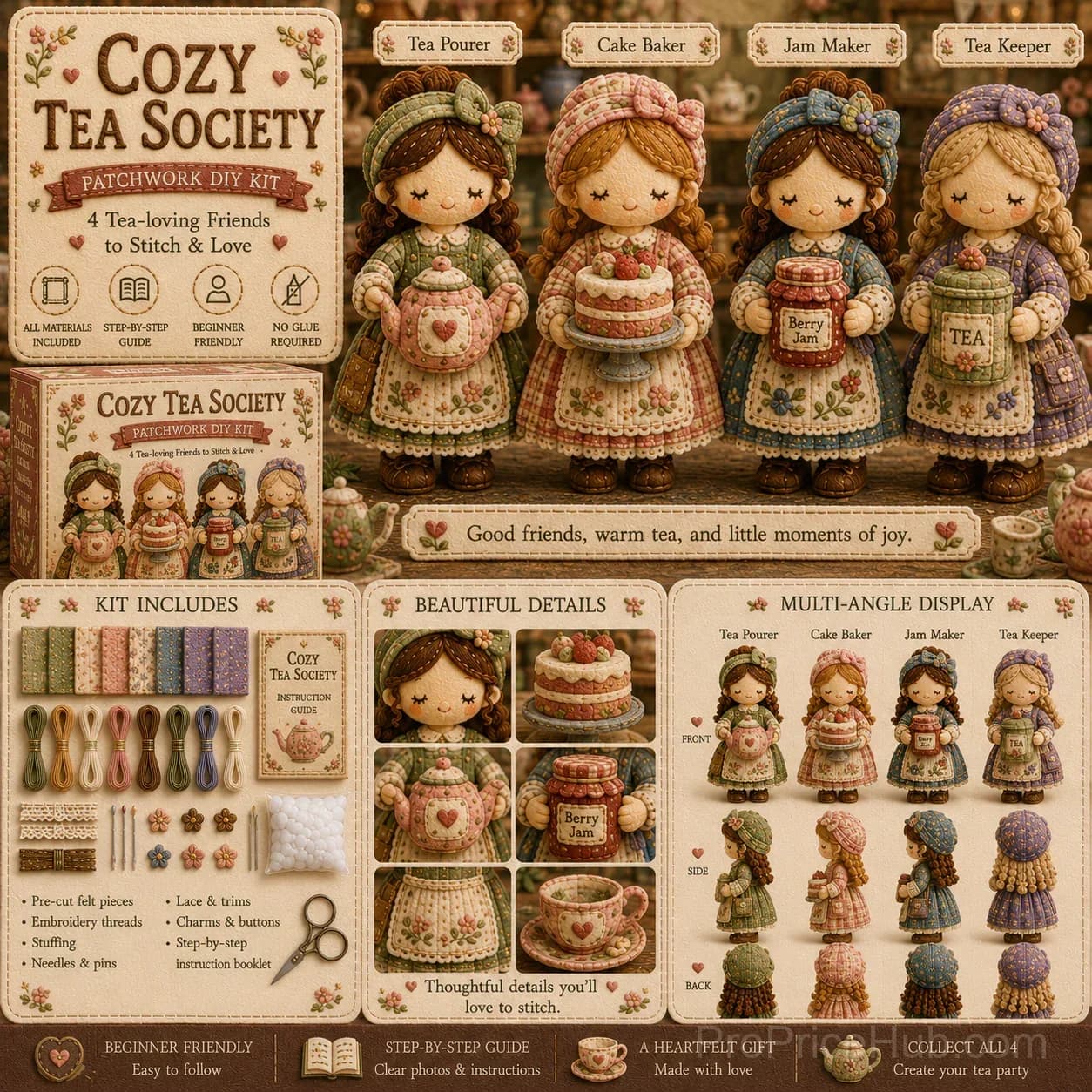 Patchwork DIY Home Decor Kit Series - Tiny Worlds Collection - View 1